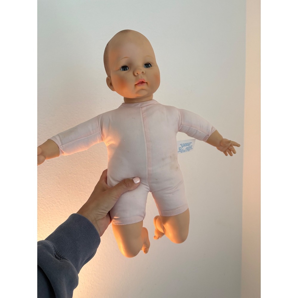 Madame Alexander Baby Doll Pink Soft Body Blue Sleepy Eyes 19 Inch Vintage